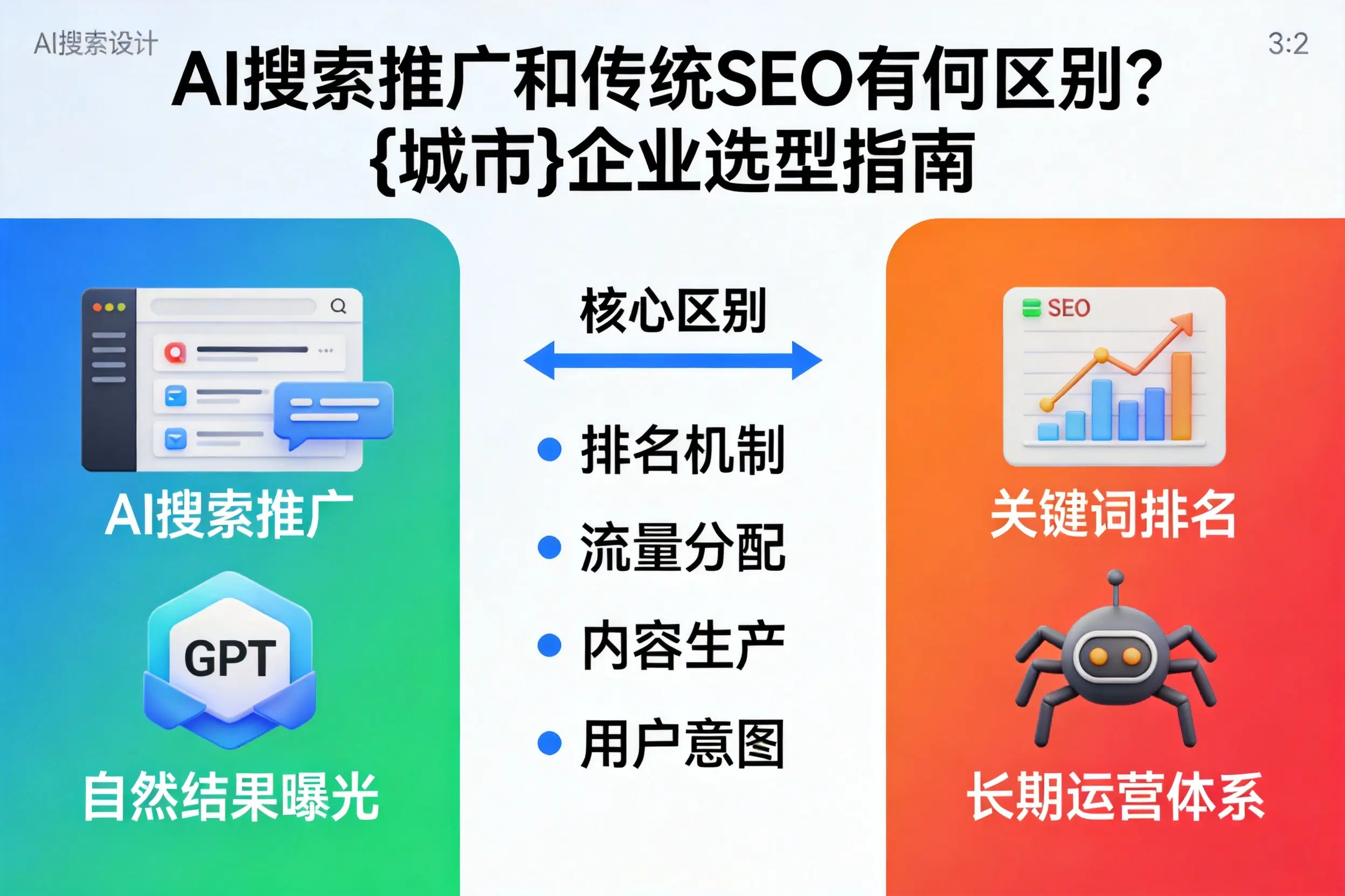 AI搜索推广和传统SEO有何区别？南昌企业选型指南