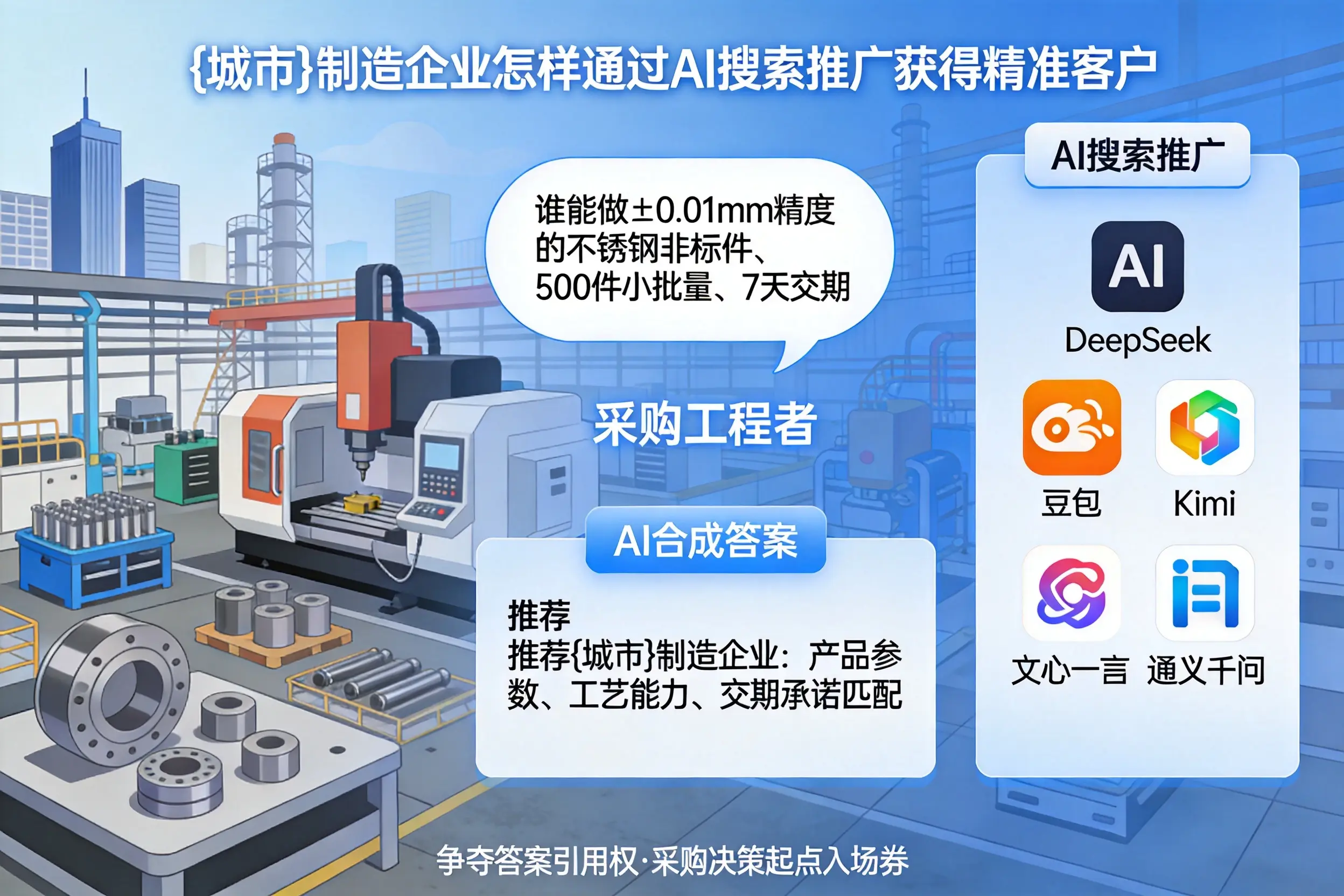 南昌制造企业怎样通过AI搜索推广获得精准客户