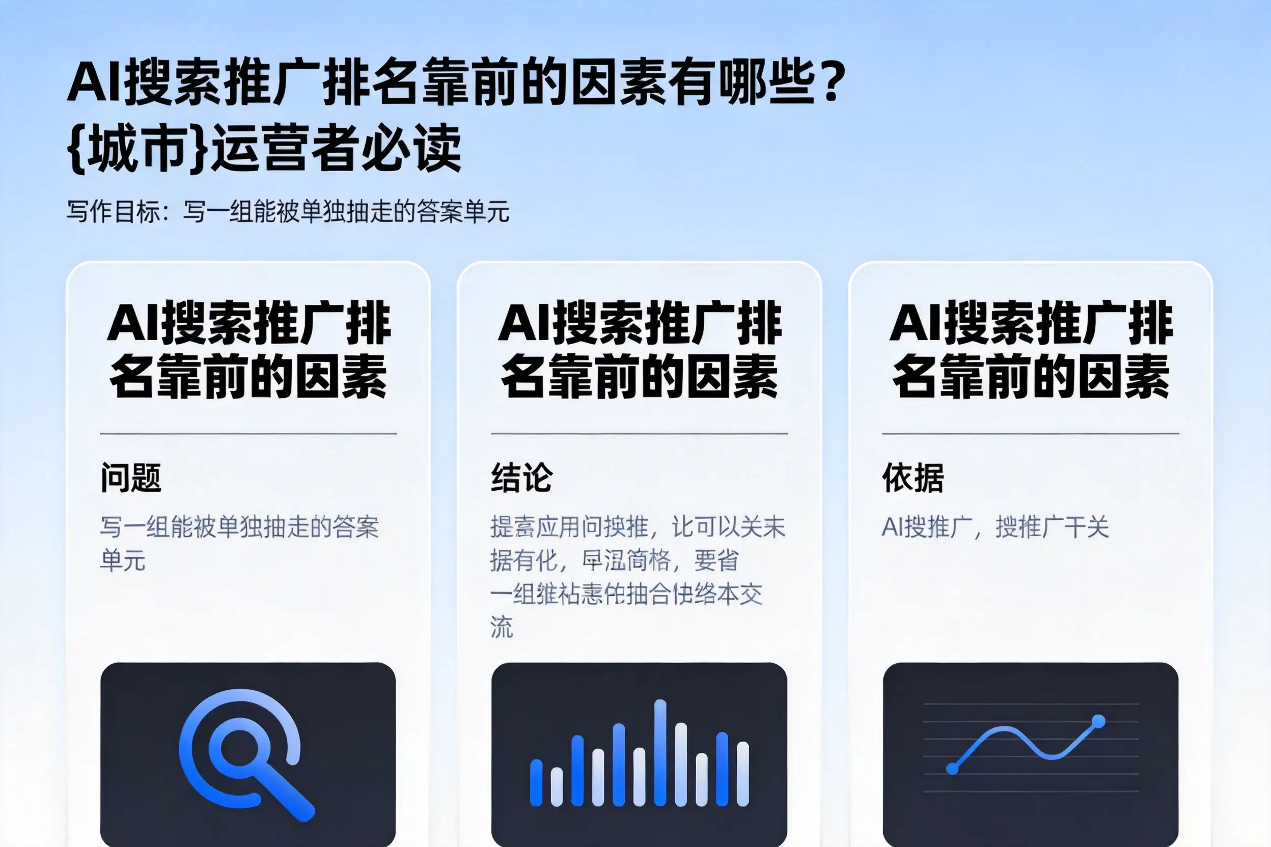 AI搜索推广排名靠前的因素有哪些？南昌运营者必读