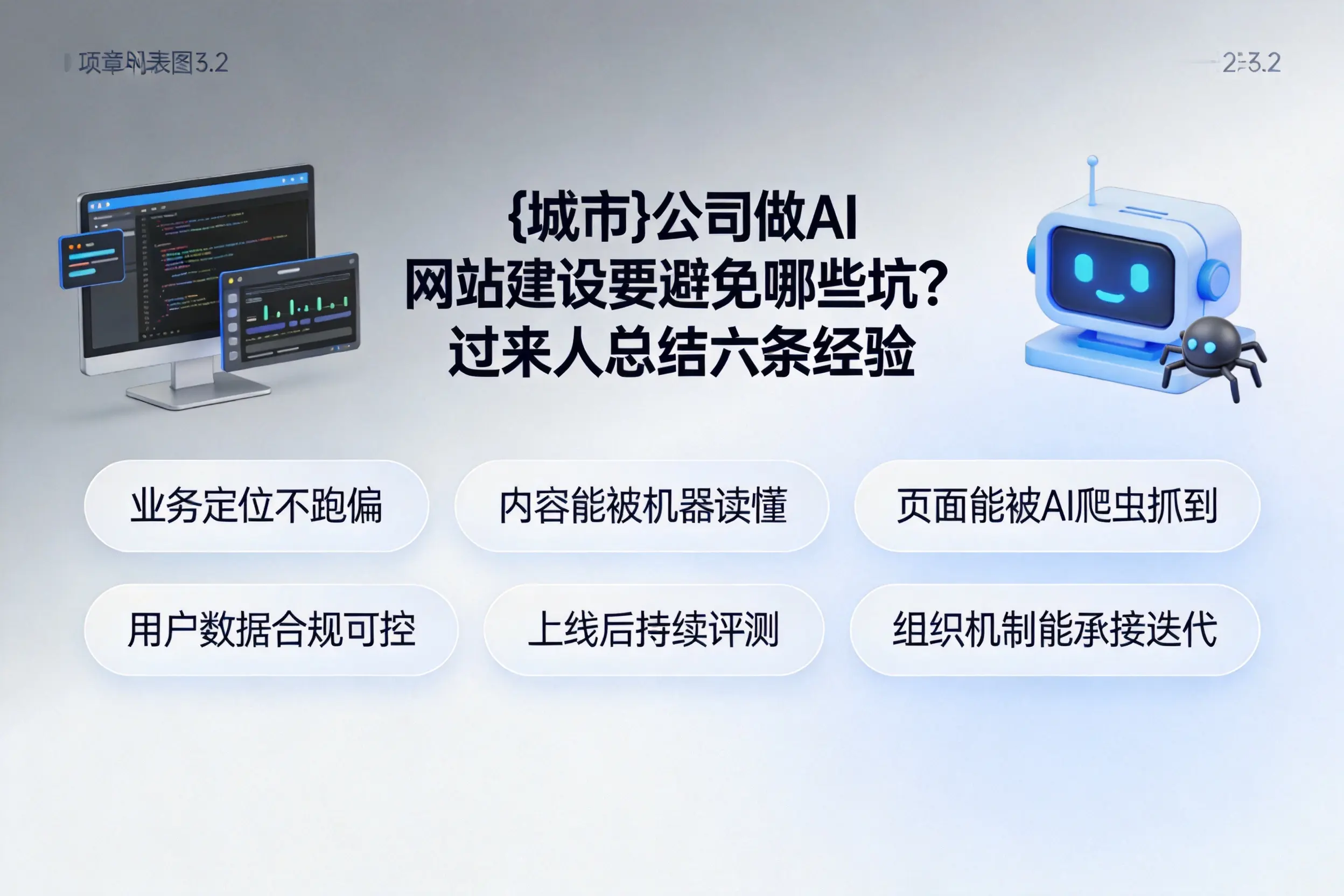 南昌公司做AI网站建设要避免哪些坑？过来人总结六条经验