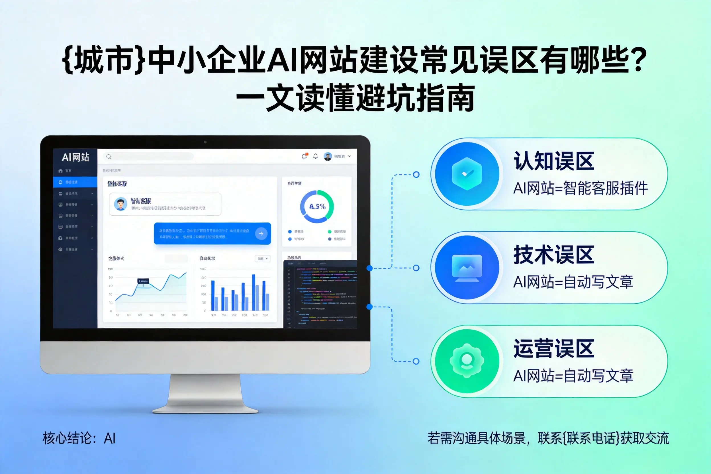 南昌中小企业AI网站建设常见误区有哪些？一文读懂避坑指南