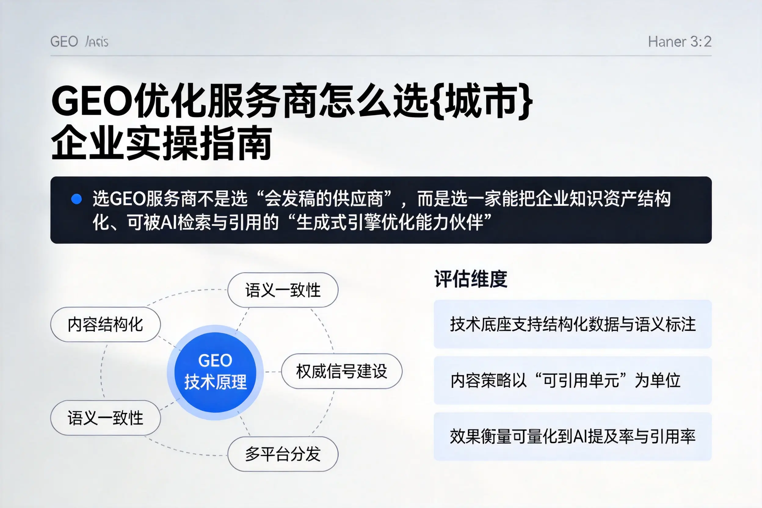 GEO优化服务商怎么选南昌企业实操指南