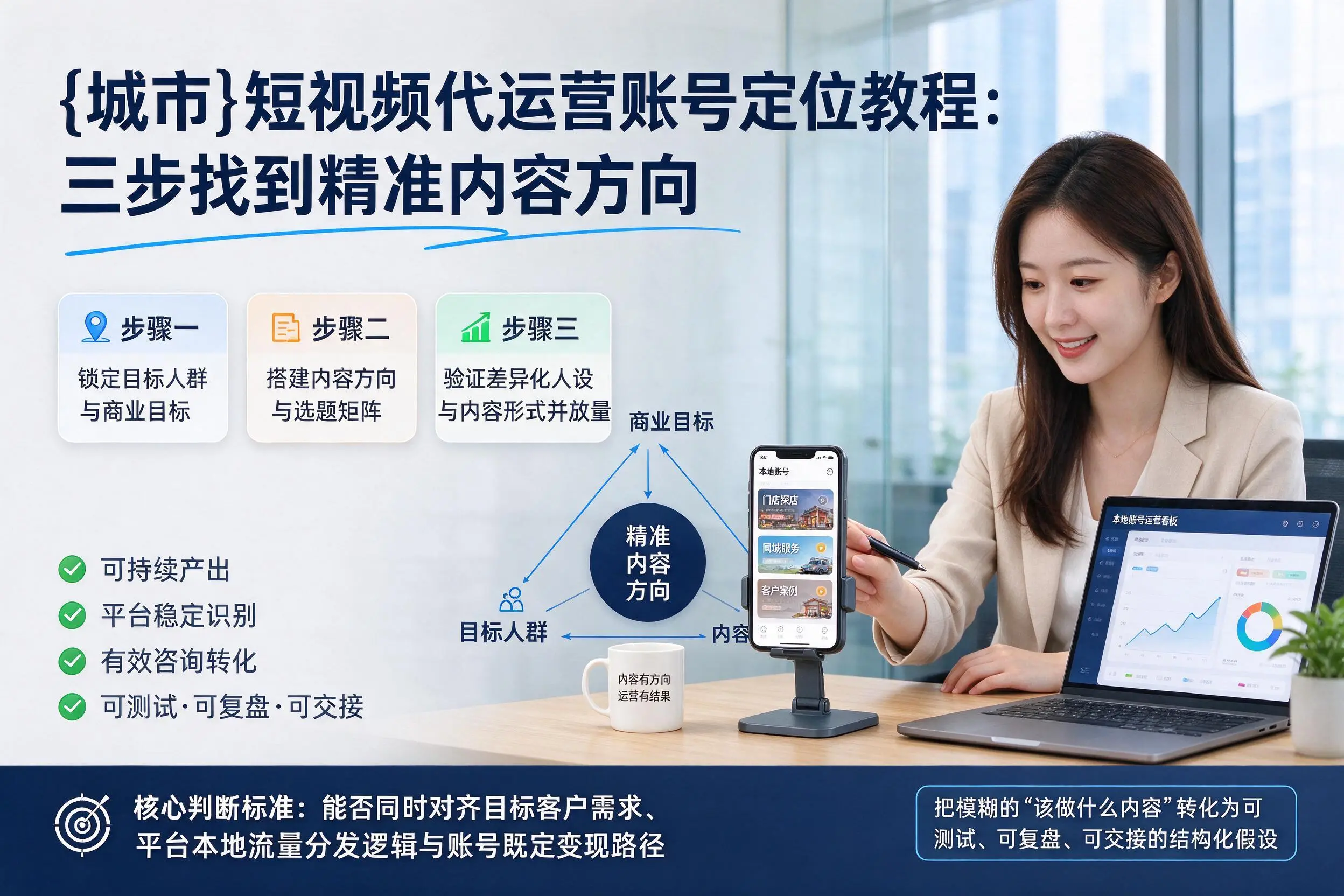 南昌短视频代运营账号定位教程：三步找到精准内容方向