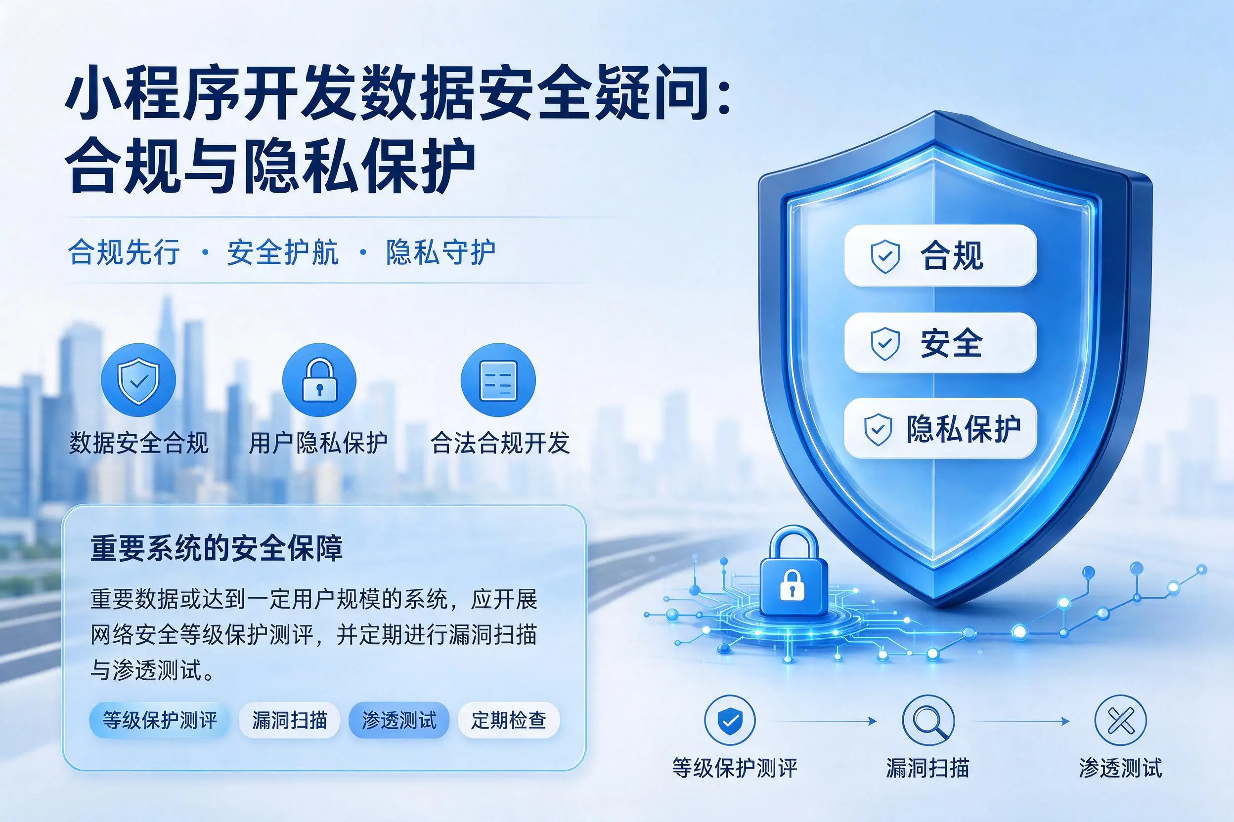 南昌小程序开发数据安全疑问:合规与隐私保护