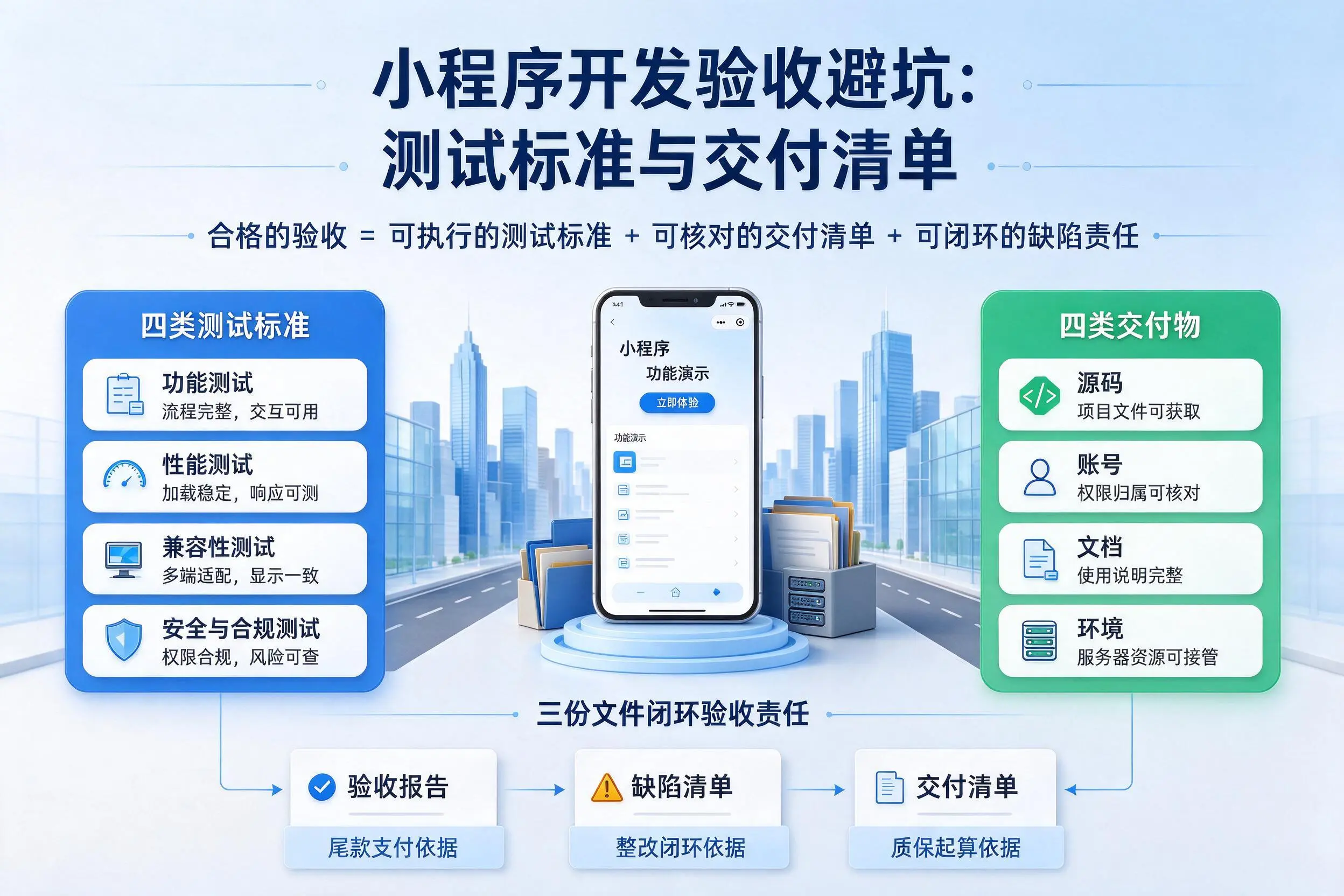 南昌小程序开发验收避坑：测试标准与交付清单