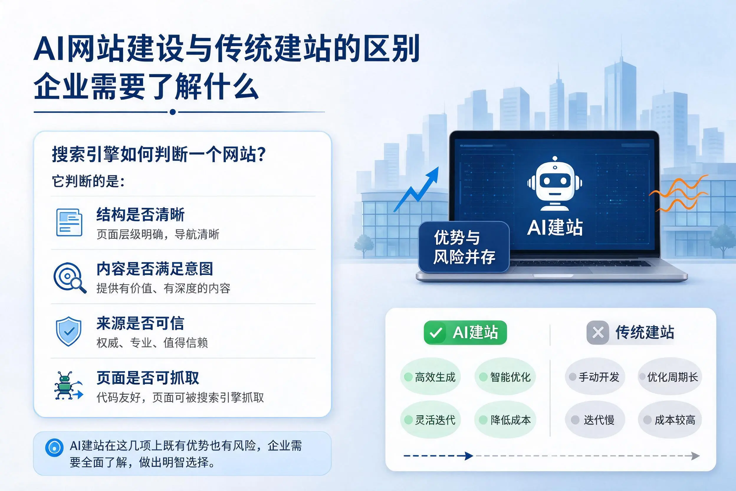 AI网站建设与传统建站的区别,南昌企业需要了解什么