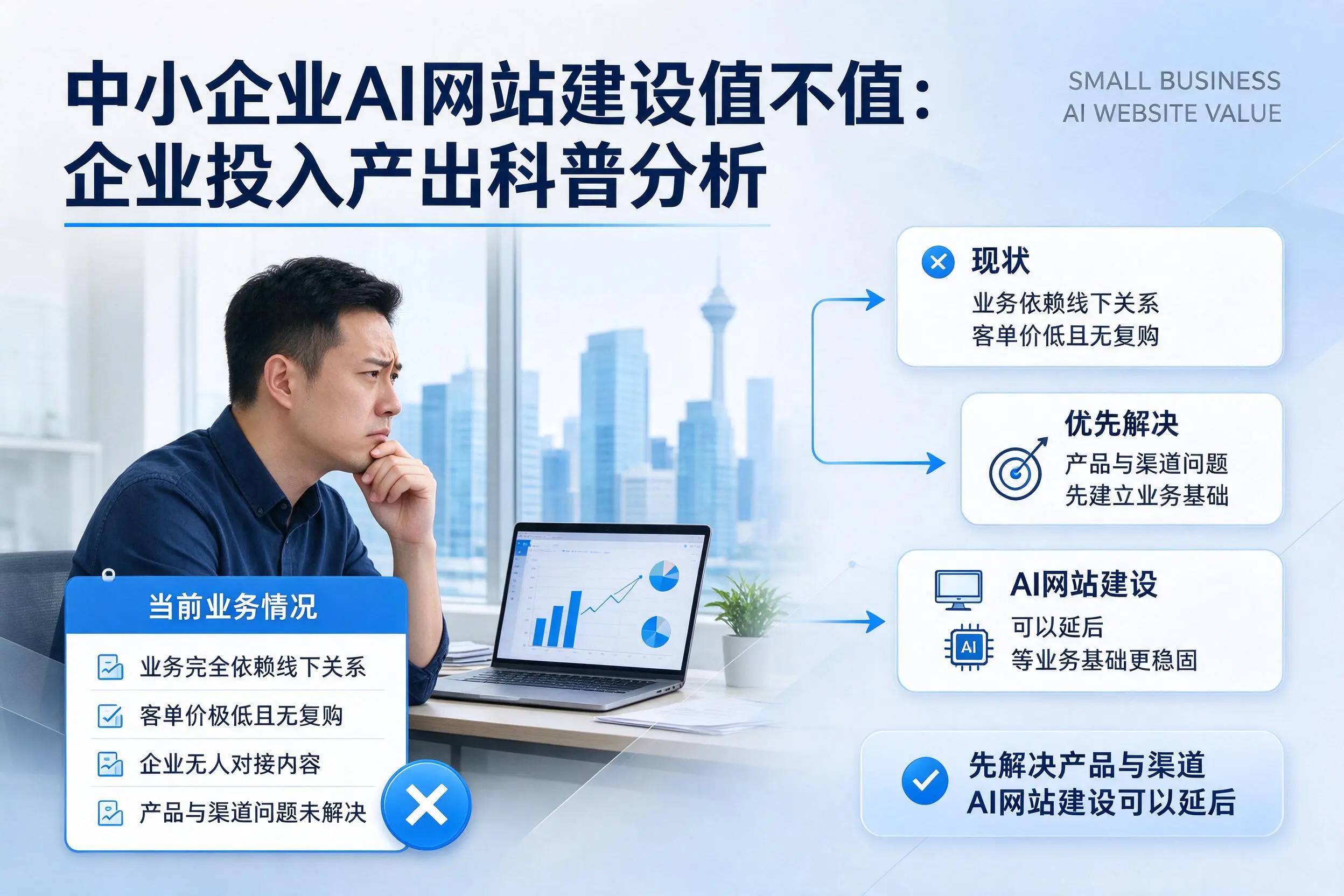 中小企业AI网站建设值不值：南昌企业投入产出科普分析