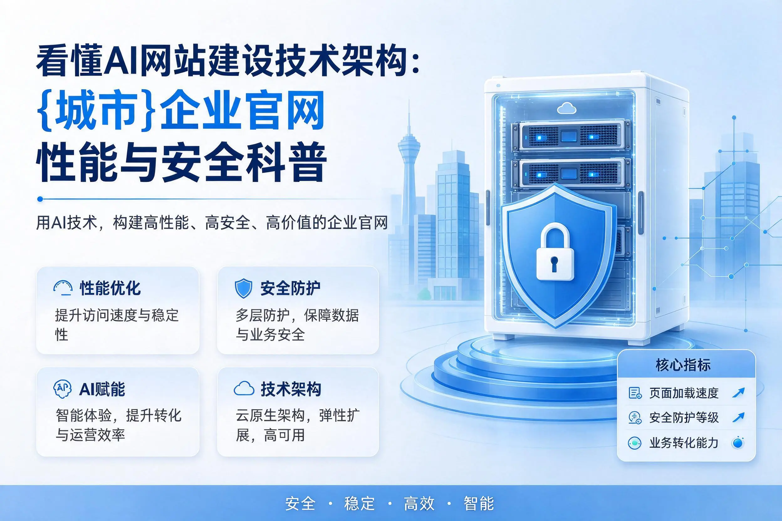 看懂AI网站建设技术架构：南昌企业官网性能与安全科普