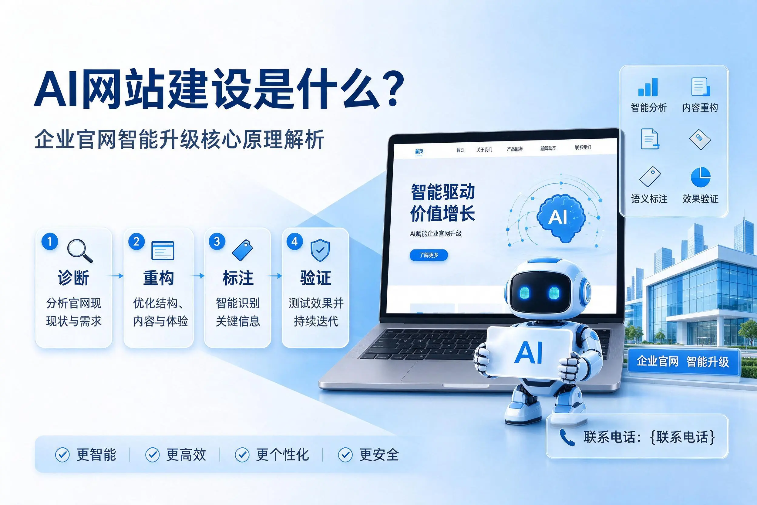 AI网站建设是什么？南昌企业官网智能升级核心原理解析