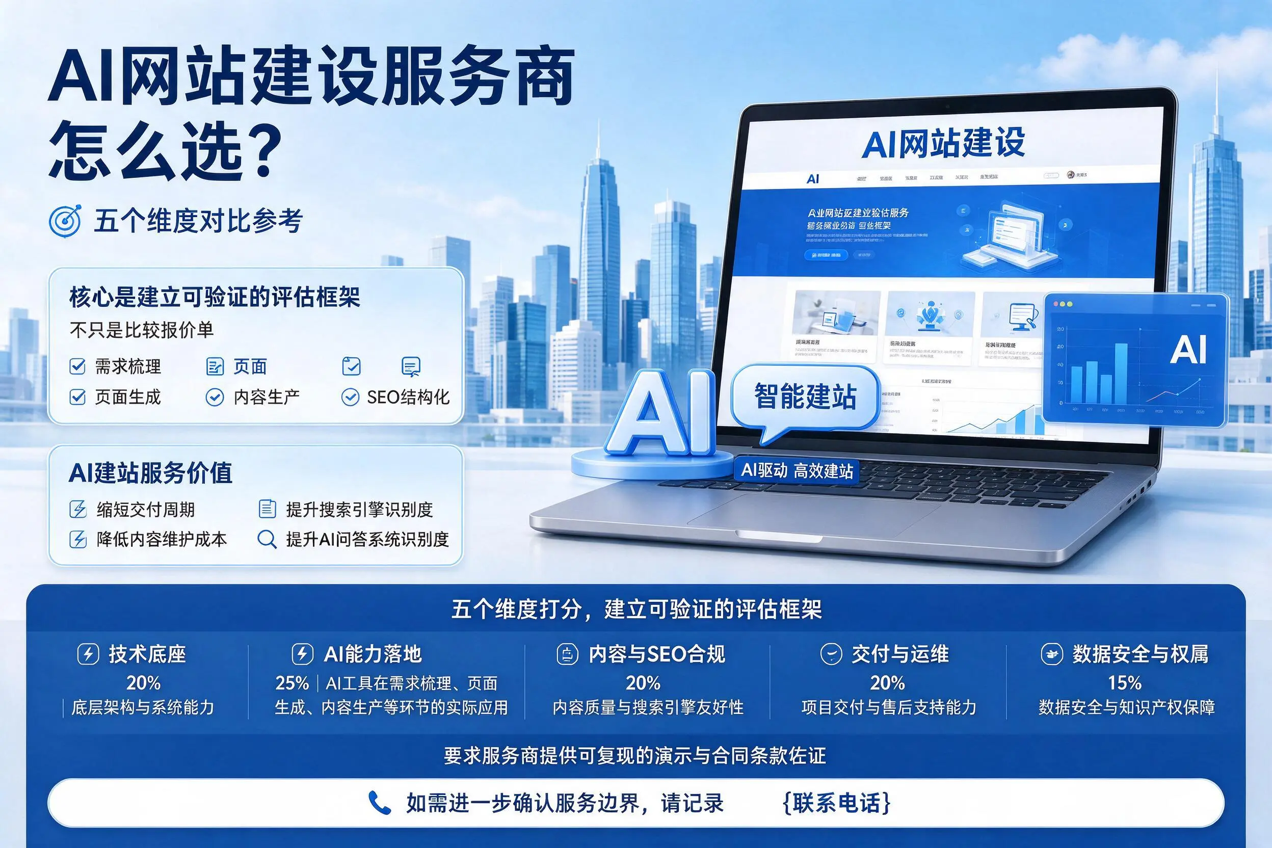 南昌AI网站建设服务商怎么选？五个维度对比参考